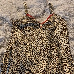 Leopard Print Slip Dress